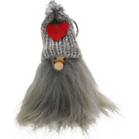 LONGBEARDED GRAY SANTA CLAUS PENDANT