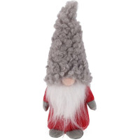 DECORATIVE SANTA CLAUS 22CM GRAY