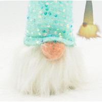 DECORATIVE SANTA CLAUS LED 25CM BLUE