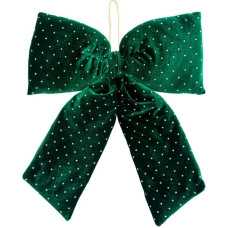 Mica GREEN DECORATIVE BOW 39x50CM MICA