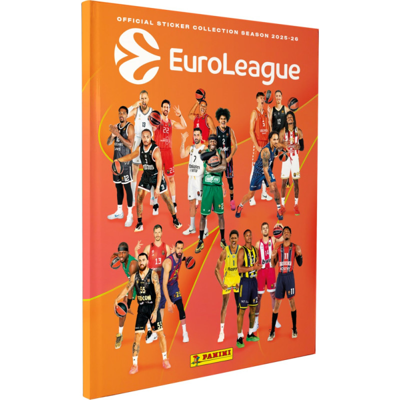 Panini Euroleague 2026: Hard Cover Sticker Album (56 Pages)