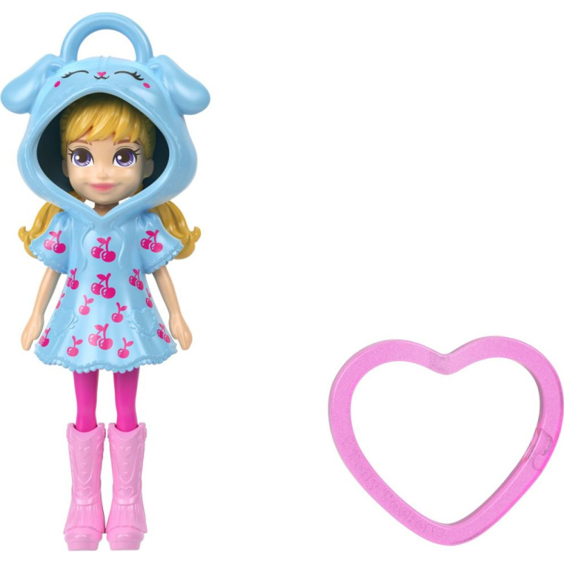 Mattel Polly Pocket: Tiny Worlds - Cherry Blue Dress Doll (JKC59)