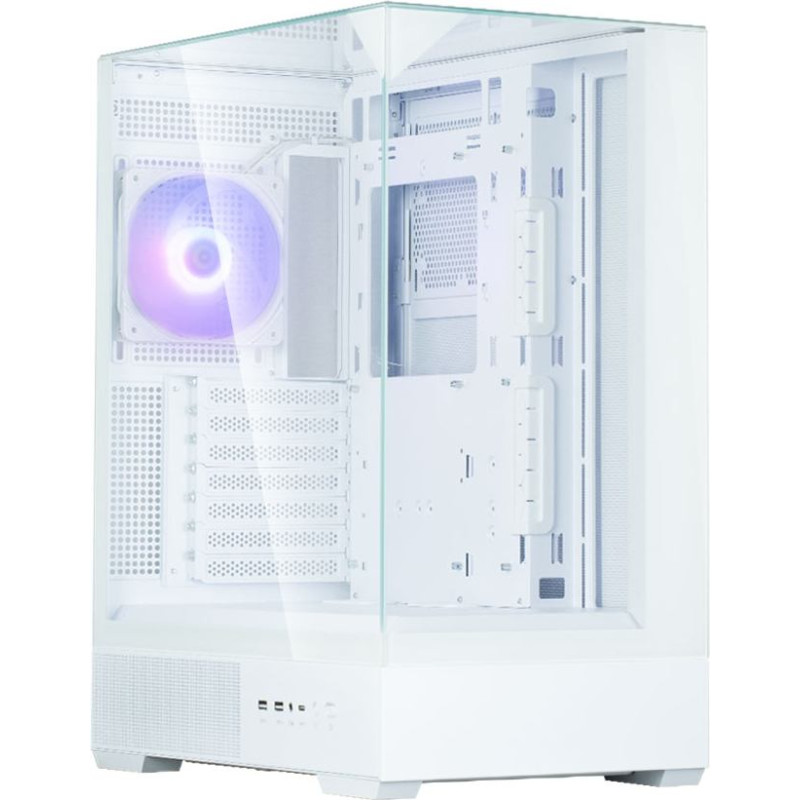 Zalman P40 Prism White, ARGB Fan x1