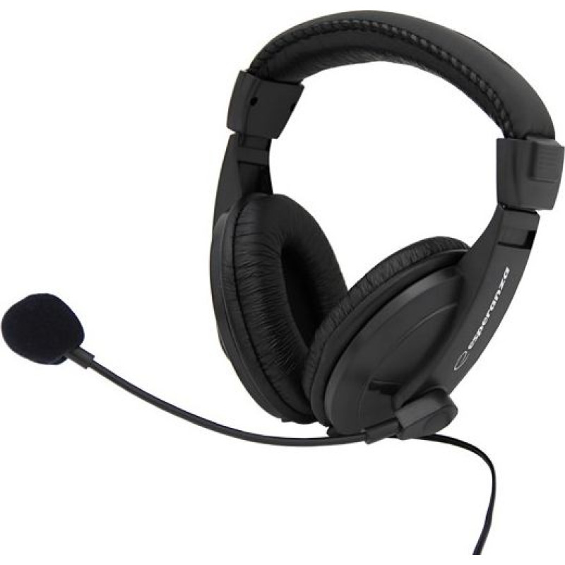 Esperanza Słuchawki stereo z mikrofonem i regulacją głośności eh103