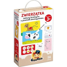 Czuczu Zestaw edukacyjny zwierzątka zabawy kreatywne z pisakiem zmazywakiem