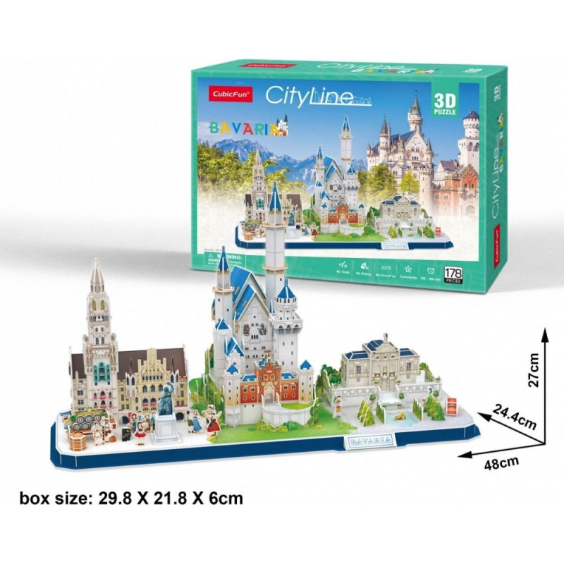 Cubic Fun Puzzle 3d city line bawaria