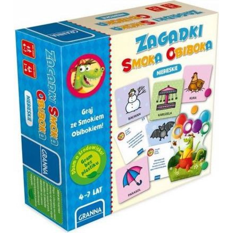 Granna Gra zagadki smoka obiboka niebieskie