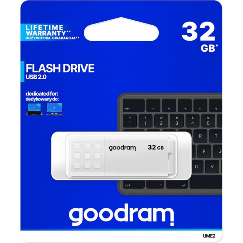 Goodram Pendrive ume2 32gb usb 2.0 biały
