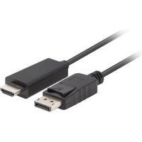 Lanberg Kabel displayport (m) v1.1 -> hdmi (m) 3m czarny