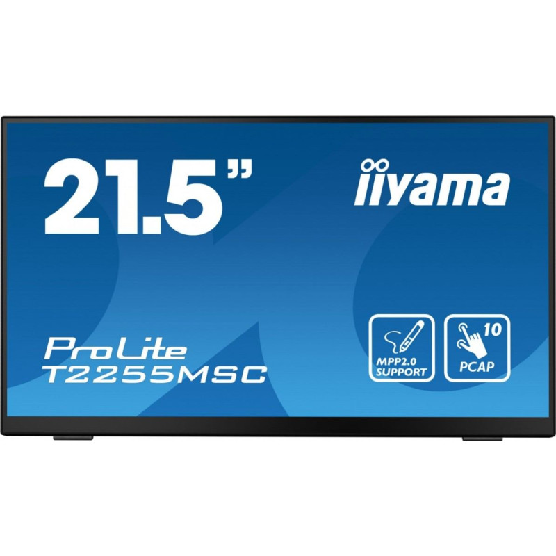 Iiyama Monitor 21.5 cala t2255msc-b1 poj.10pkt.ips,hdmi,dp,2xusb 3.0