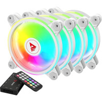 Savio Wentylator fan-01 white 4-pack 120mm argb wraz kontrolerem oraz pilotem
