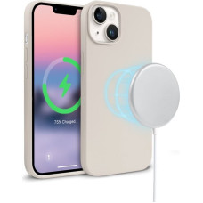 Crong Etui color cover magnetic iphone 14 / iphone 13 magsafe kamienny beż