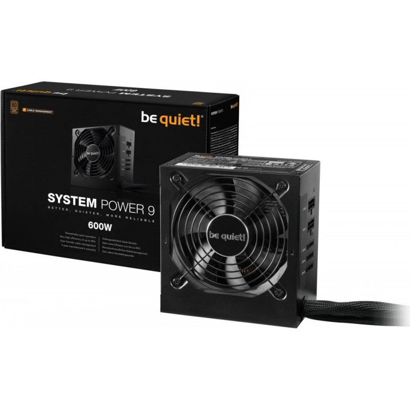 Be Quiet! Zasilacz system power 9 cm 600w bn302