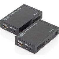 Digitus Przedłużacz/extender hdmi hdbaset do 70m po cat.5e, 4k 30hz uhd, hdcp 2.2, ir, z audio (zestaw)