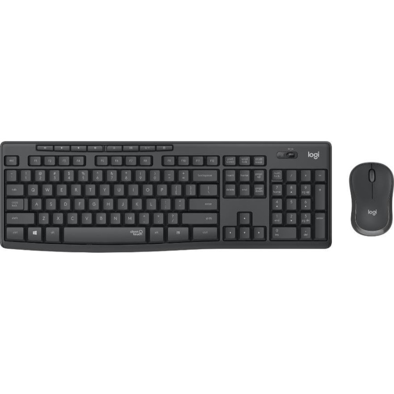 Logitech Klawiatura z myszką mk295 silent wireless combo graphite 920-00980