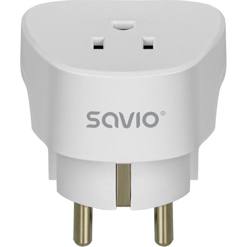 Savio Adapter podróżny, gniazdo us wtyk eu ap-01