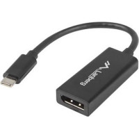 Lanberg Adapter usb cm - displayport f 15cm czarny