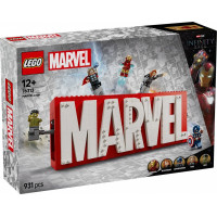 Lego Klocki super heroes 76313 logo marvel z minifigurkami