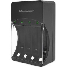 Qoltec Ładowarka do akumulatorków ni-mh typu r03/aaa r6/aa | 300ma