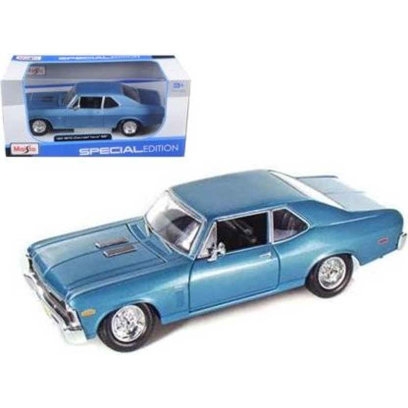 Maisto Model kompozytowy chevy nova ss 1970 zielony 1:24