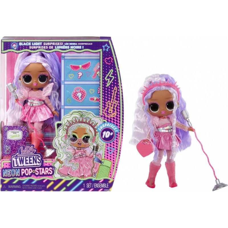 MGA Lalka l.o.l. surprise tweens neon pop stars kitty