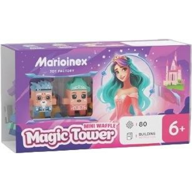Marioinex Klocki waffle mini - księżniczka: magiczna wieża