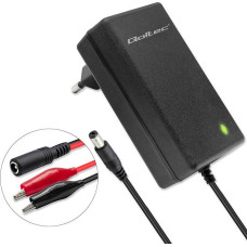 Qoltec Automatyczna ładowarka do akumulatora agm gel std 6v 12v | 1.5a |prostownik z sygnalizatorem led