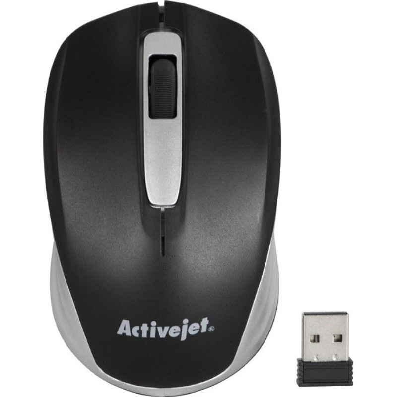 Effiki Activejet amy-313 mysz bezprzewodowa usb (optyczna; 1200 dpi; kolor czarno-szary)