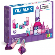 Magformers Klocki magnetyczne tileblox zestaw pastelowy 42 elementy