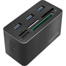 Logilink Stacja dokująca usb3.2 8-portów, mini czarna