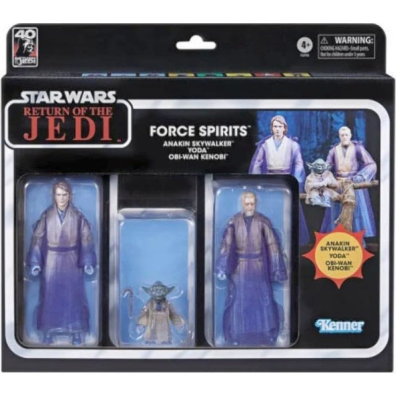 Hasbro Fans Black Series: Disney Star Wars Return of the Jedi Force Spirits - Anakin Skywalker / Yoda / Obi-Wan Kenobi Figures (15cm)  (F6998)