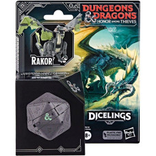 Hasbro Fans Dungeons  Dragons: Honor Among Thieves - Rakor Dicelings Collectible Black Dragon (F5212)