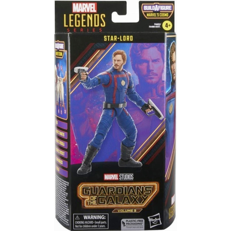 Hasbro Fans Marvel Legends Series: Guardians of the Galaxy Volume 3 - Star-Lord Action Figure (Build-A-Figure) (15cm) (F6602)