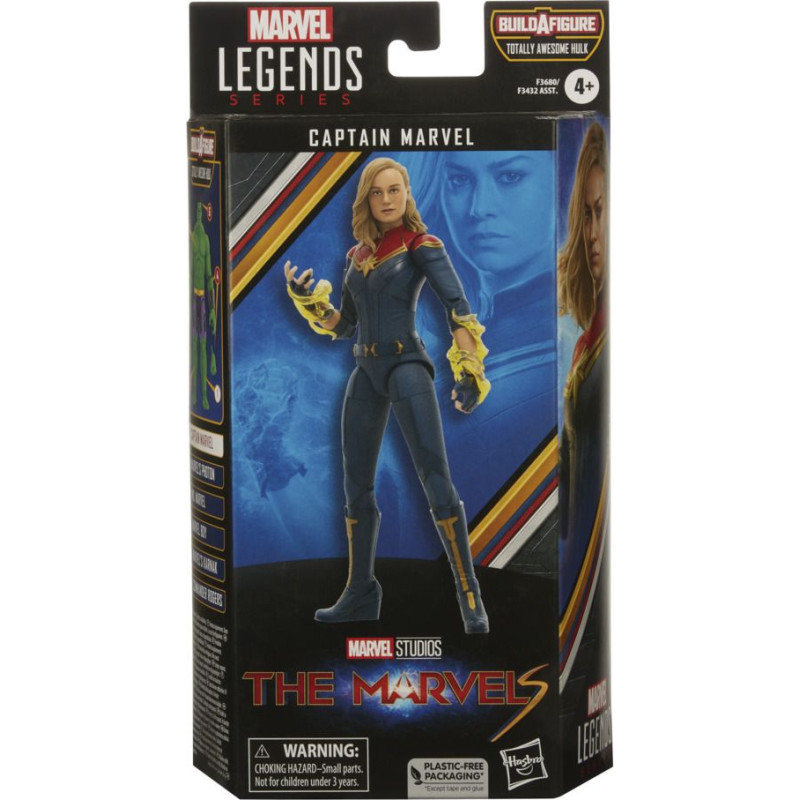 Hasbro Marvel Legends Series Build a Figure Totally Awesome Hulk: The Marvels - Captain Marvel Action Figure (15cm) (Excl.) (F3680)