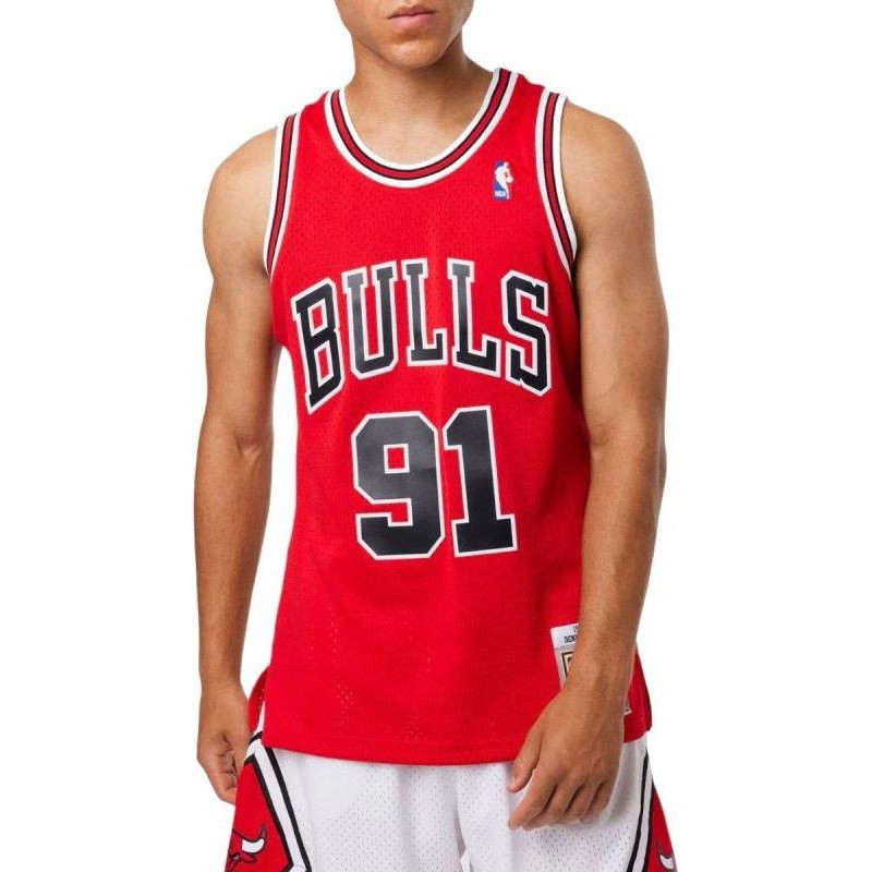 Mitchell & Ness Chicago Bulls NBA Dennis Rodman T-shirt M SMJYGS18154-CBUSCAR97DRD (M)