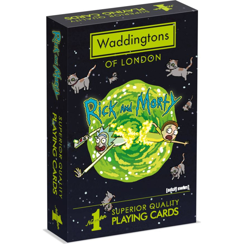 Winning Moves : Waddingtons No.1 - Rick  Morty Playing Cards (WM00039-EN1)