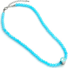 Carat Shop Barbie - Blue bead necklace with round Barbie - Bead Charm (BMN00005)