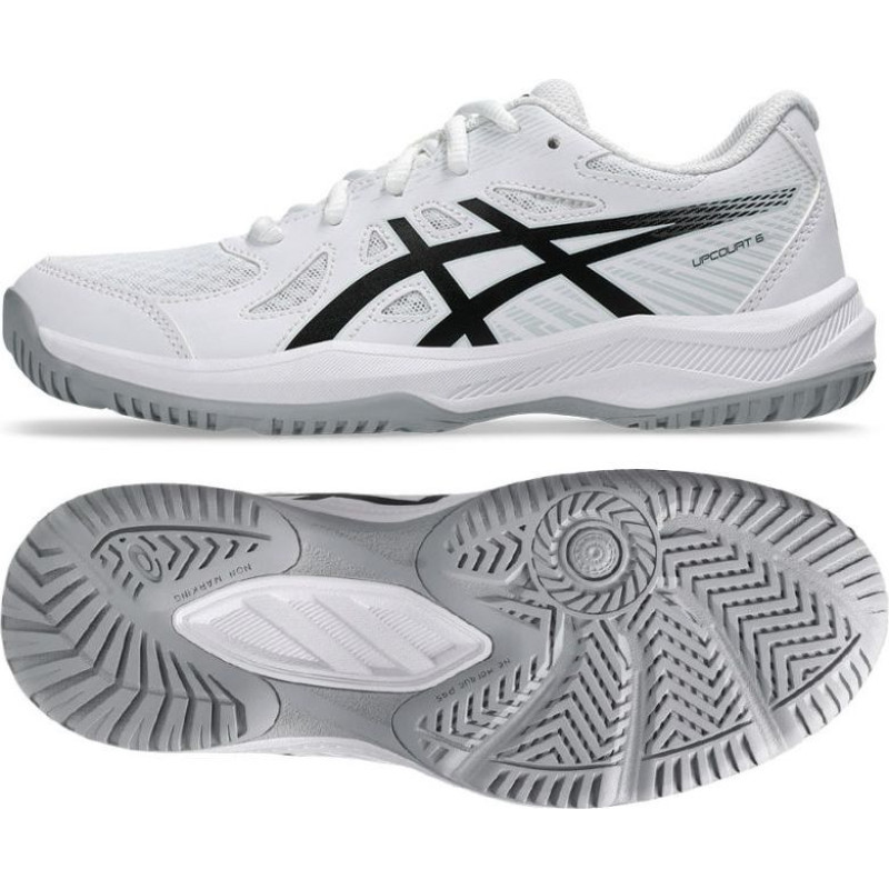 Asics Upcourt 6 GS Jr 1074A045 101 volleyball shoes (39 1/2)