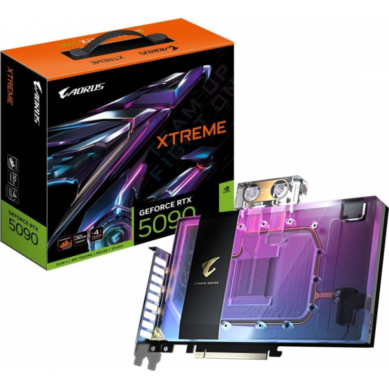 Gigabyte Karta graficzna gefroce rtx 5090 aorus xtreme waterforce wb 32gb 512bit