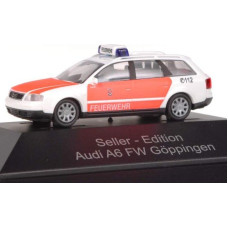 Rietze - Audi A6 C5 Avant Fire Brigade Göppingen (Insert Series) scale 1:87- Toy - rotaļlieta