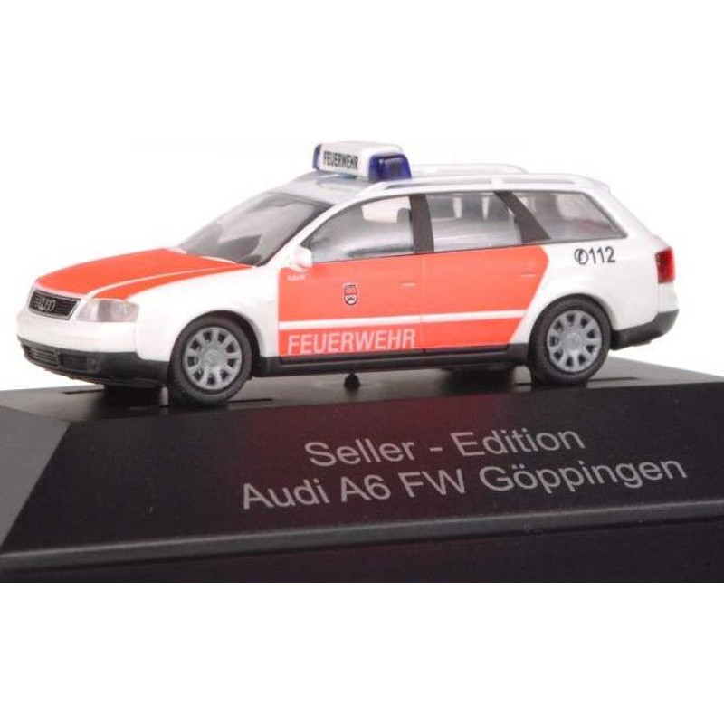 Rietze - Audi A6 C5 Avant Fire Brigade Göppingen (Insert Series) scale 1:87- Toy - rotaļlieta