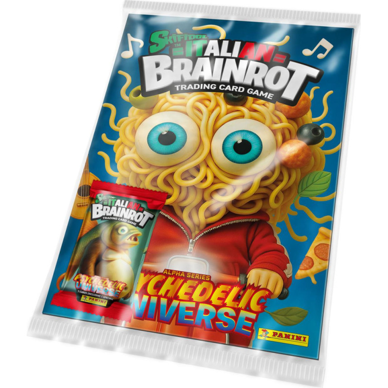 Panini Italian Brainrot: Starter Pack (1 Album plus 1 Pack of 7 Cards)