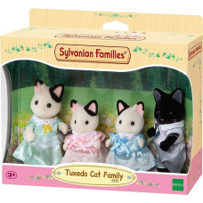 Sylvanian Families - Tuxedo Cat Family - Toy - rotaļlieta