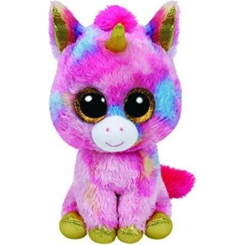 Meteor Maskotka kolorowy jednorożec ty beanie boos fantasia 15 cm