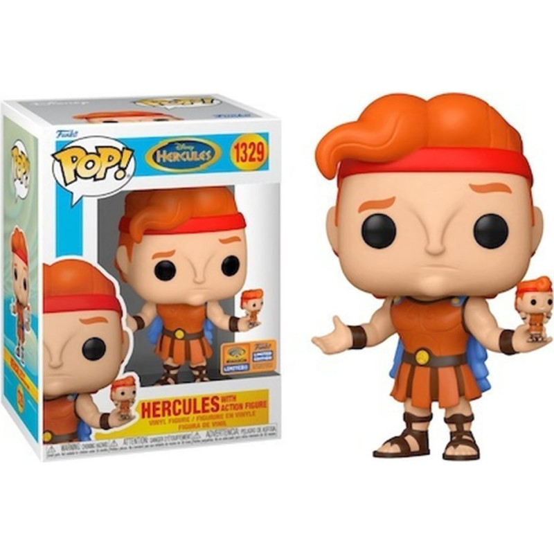 Funko Pop! Disney: Hercules - Hercules with Action Figure (Convention Limited Edition) #1329 Vinyl Figure