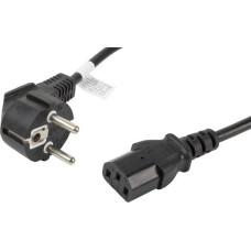 Lanberg Kabel lanberg ca-c13c-11cc-0018-bk (c13 / iec c13 / iec 320 c13 f - schuko m; 1,8m; kolor czarny)