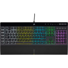 Corsair | Rubber Dome | K55 RGB PRO | Gaming Keyboard | Gaming Keyboard | RGB LED Light | United States | Wired | Black