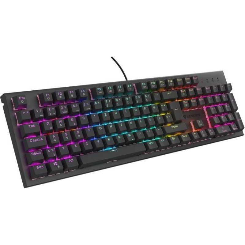 GENESIS NKG-2179 Gaming Keyboard USB QWERTZ German Black