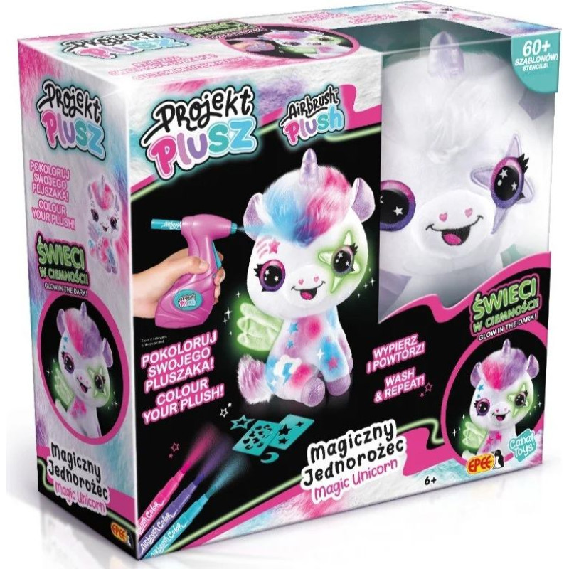 Epee Zestaw projekt plusz magiczny jednorożec świecący w ciemności