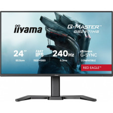 Iiyama Monitor 23,8 cala gb2471hs-b1 fast ips,fhd,240hz,2xhdmi,dp, 350cd, has(150) pivot, adaptive g-sync - 1920 x 1080 @48-240hz  displayport only